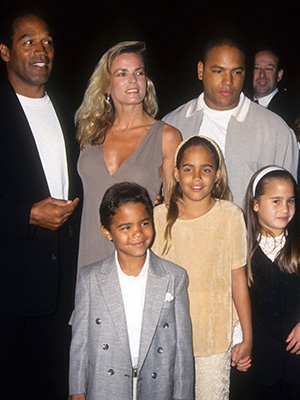 O.J. Simpson, Nicole Brown and their kids