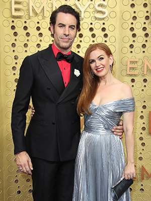 Sacha Baron Cohen and Isla Fisher