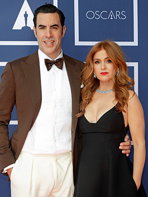 Sacha Baron Cohen and Isla Fisher