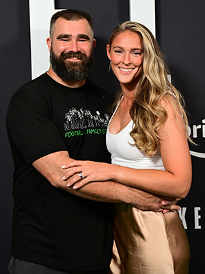 Jason Kelce and Kylie Kelce