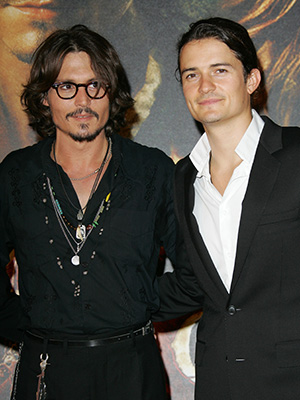 Johnny Depp and Orlando Bloom