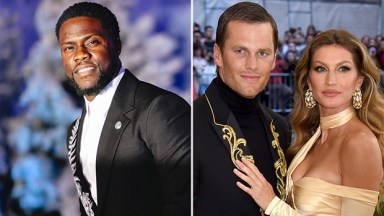 Kevin Hart, Tom Brady and Gisele Bundchen