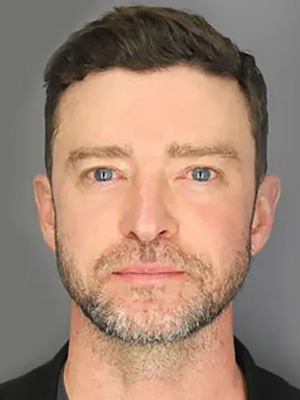 Justin Timberlake's mugshot