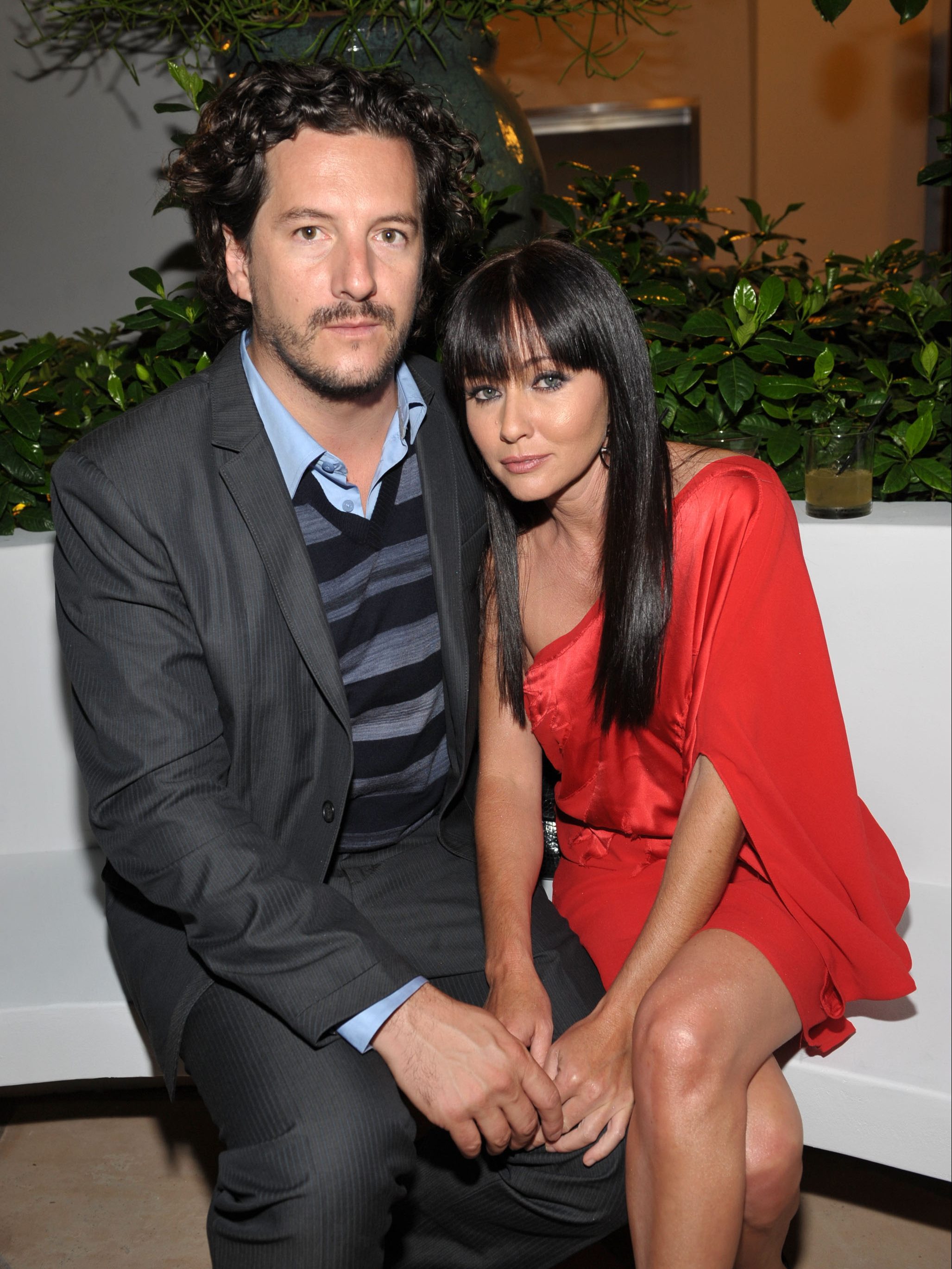 **EXCLUSIVE** Kurt Iswarienko and Shannen Doherty attend the Entertainment Weekly and Women in Film pre-Emmy Party presented by Maybelline Colorsensational held at Restaurant at The Sunset Marquis Hotel on September 17, 2009 in West Hollywood, California. ***Exclusive*** (Photo by John Shearer/WireImage)