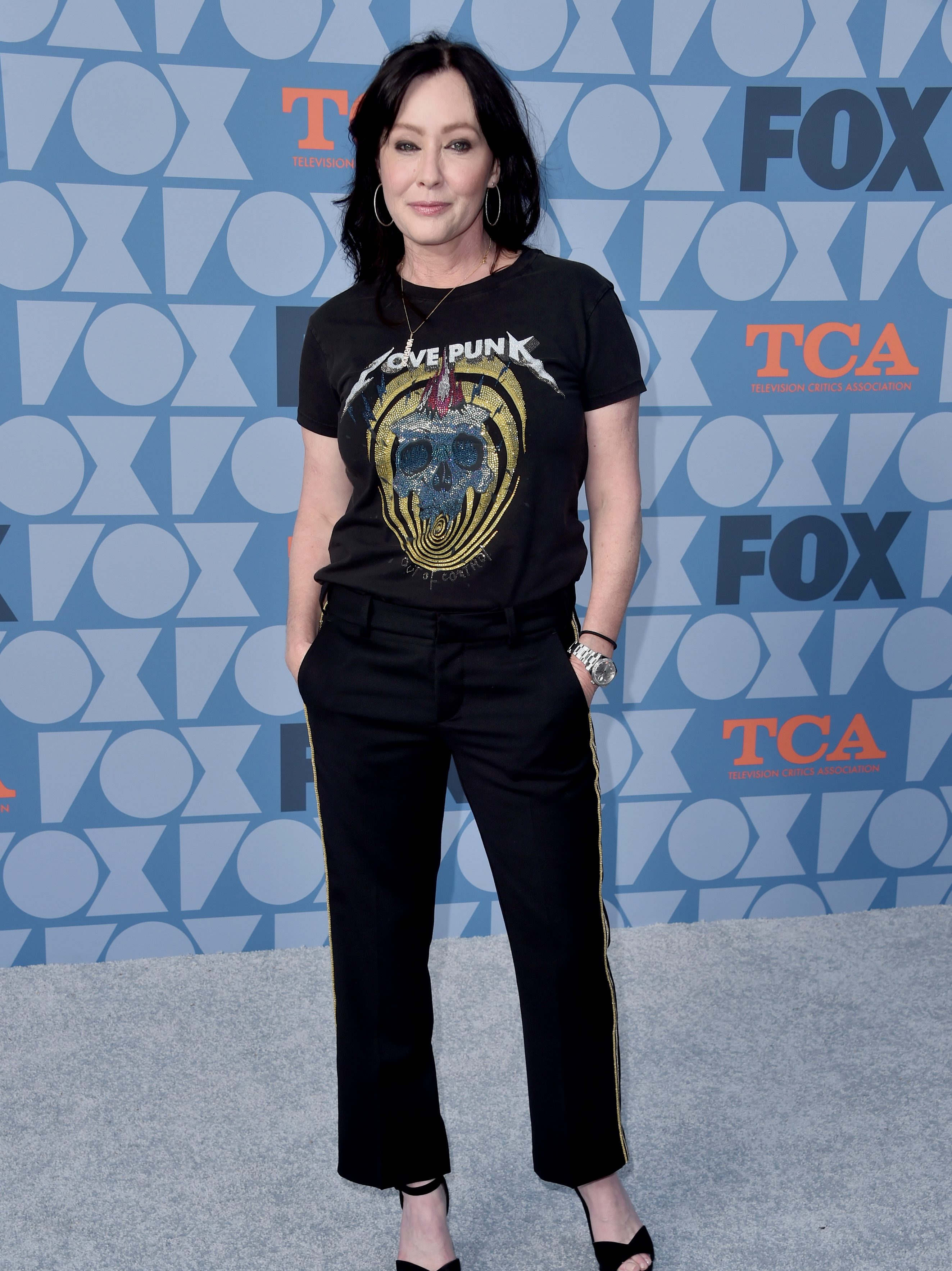 LOS ANGELES, CALIFORNIA - AUGUST 07: Shannen Doherty attends the FOX Summer TCA 2019 All-Star Party at Fox Studios on August 07, 2019 in Los Angeles, California. (Photo by Alberto E. Rodriguez/Getty Images)