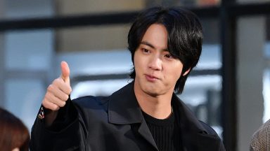 NEW YORK, NEW YORK - FEBRUARY 21: Jin of the K-pop boy band BTS visits the "Today" Show at Rockefeller Plaza on February 21, 2020 in New York City. (Photo by Dia Dipasupil/Getty Images)