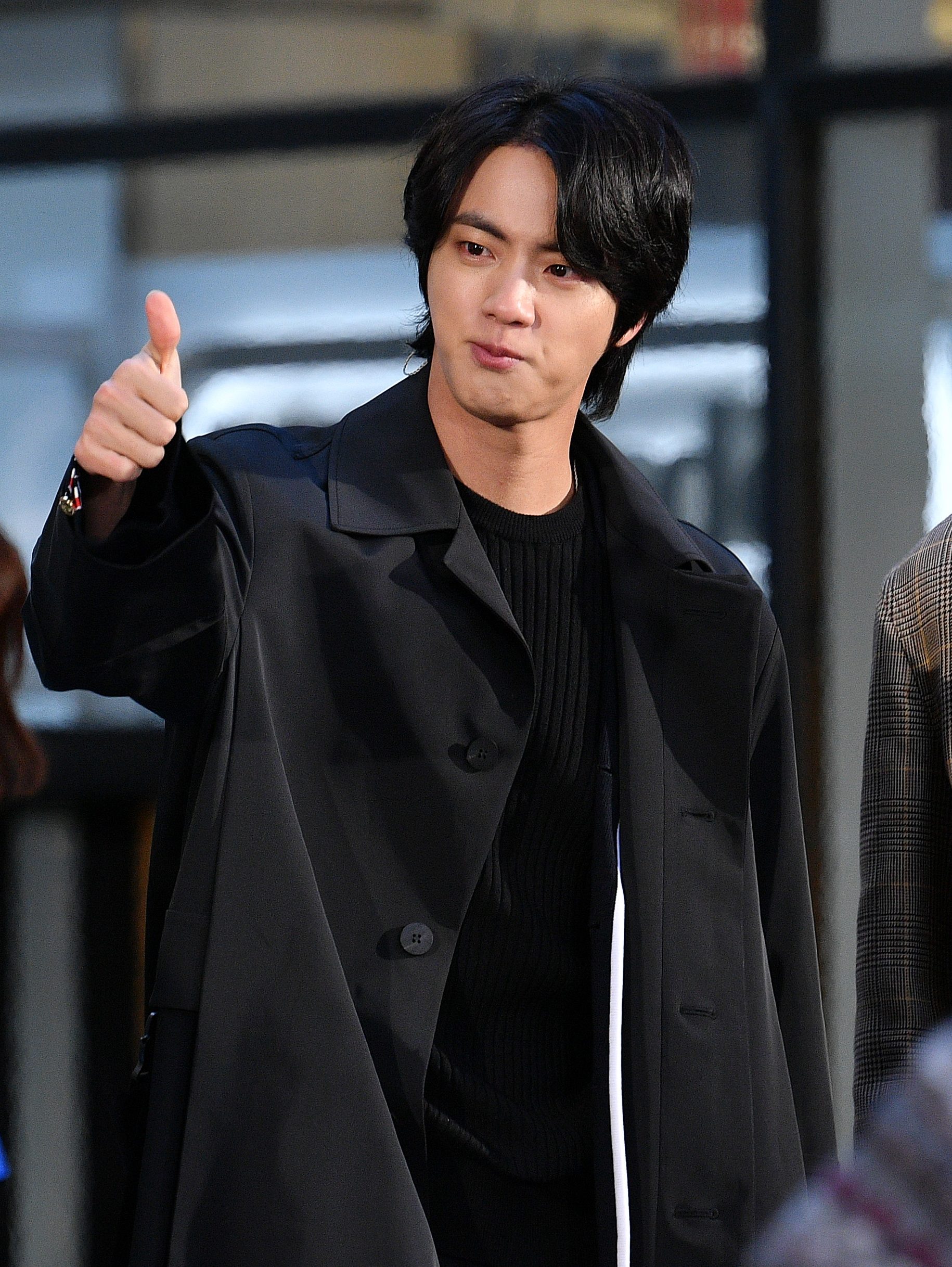 NEW YORK, NEW YORK - FEBRUARY 21: Jin of the K-pop boy band BTS visits the "Today" Show at Rockefeller Plaza on February 21, 2020 in New York City. (Photo by Dia Dipasupil/Getty Images)