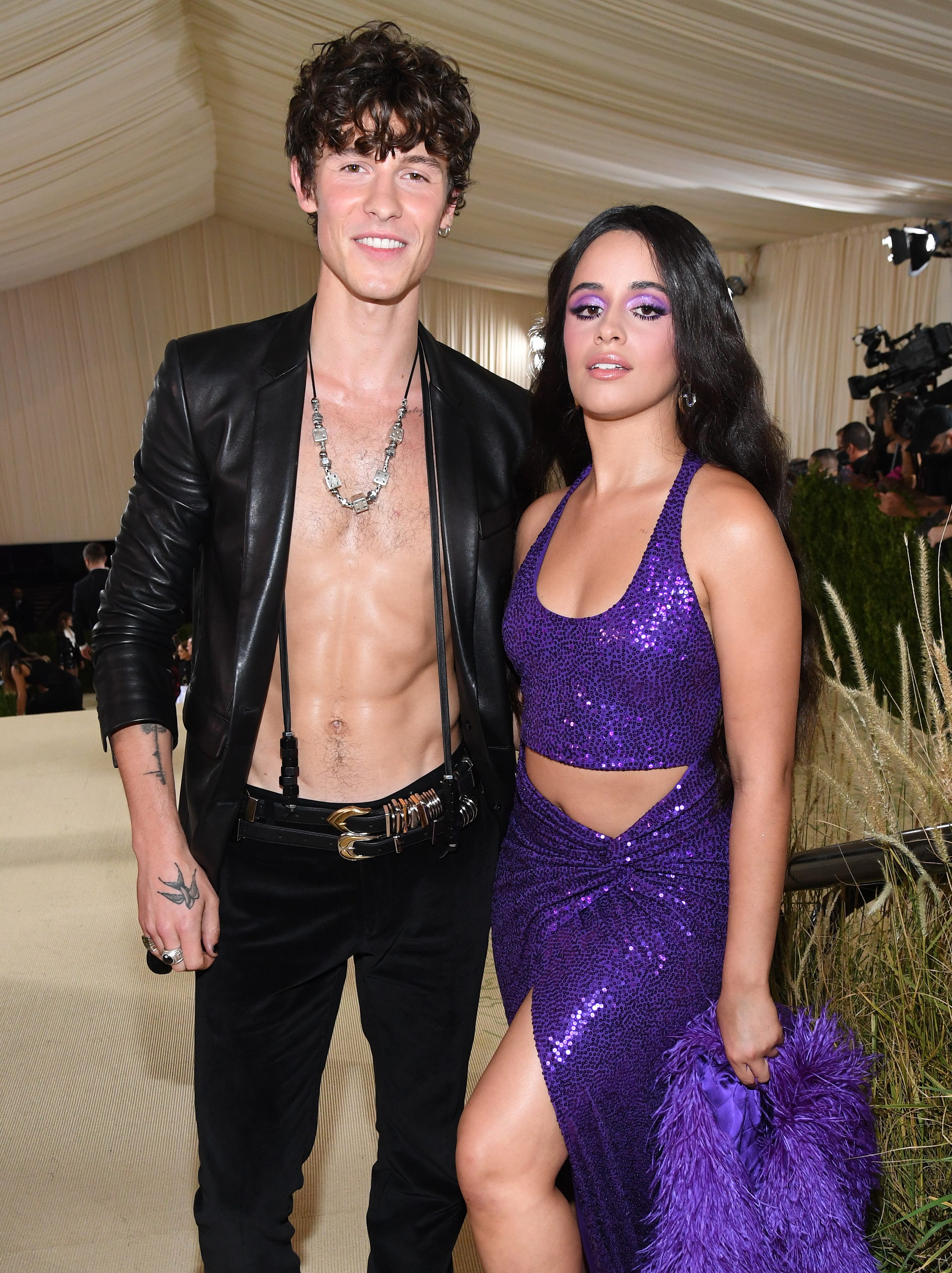 Shawn Mendes and Camila Cabello attend The 2021 Met Gala