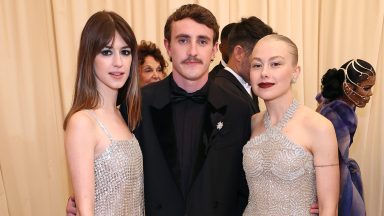 NEW YORK, NEW YORK - MAY 02: (Exclusive Coverage) (L-R) Daisy Edgar-Jones, Paul Mescal and Phoebe Bridgers arrive at The 2022 Met Gala Celebrating "In America: An Anthology of Fashion" at The Metropolitan Museum of Art on May 02, 2022 in New York City. (Photo by Arturo Holmes/MG22/Getty Images for The Met Museum/Vogue )