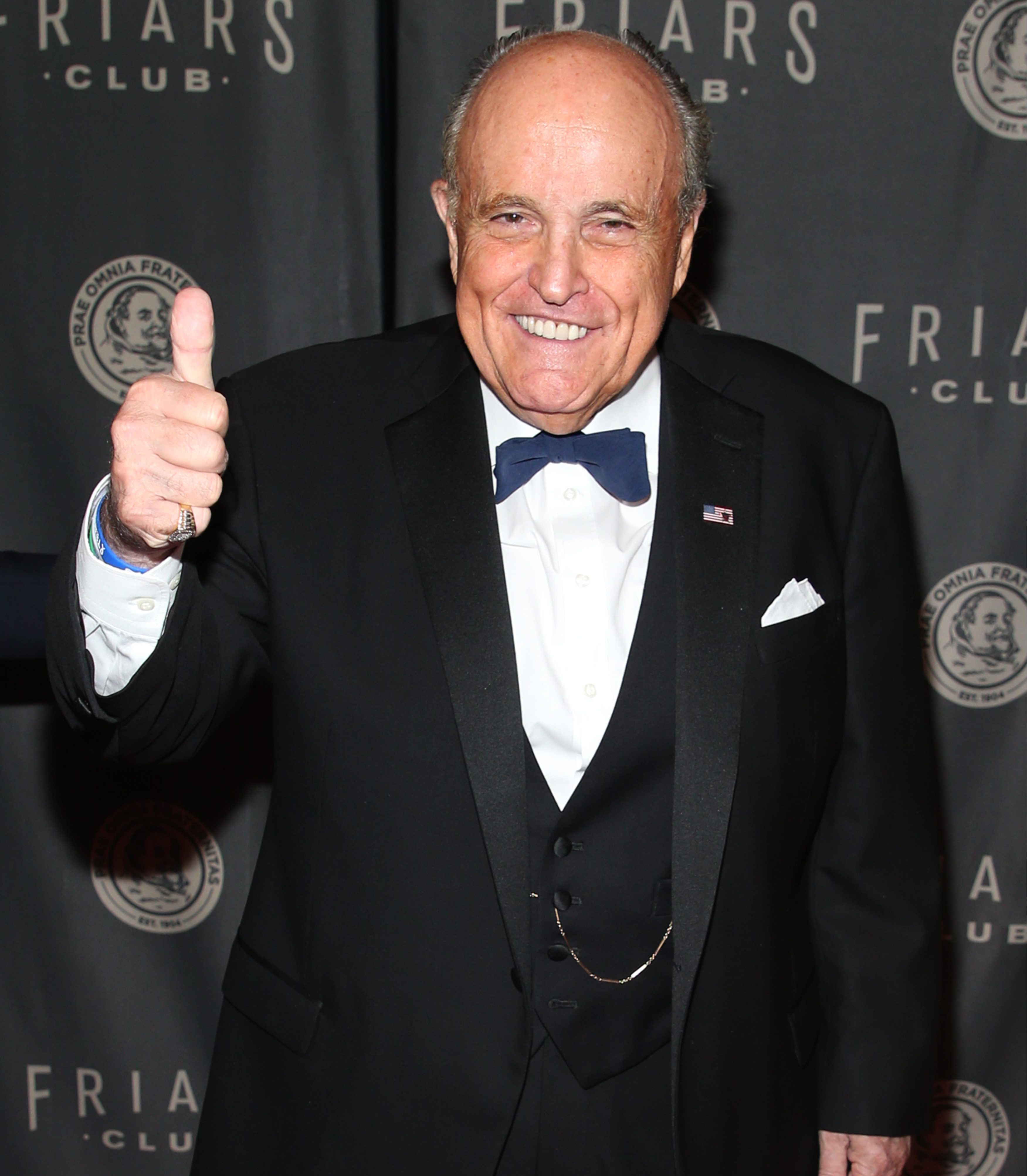 NEW YORK, NEW YORK - MAY 26: Rudy Giulianiattends the Friars Club gala honoring Tracy Morgan with the Entertainment Icon Award at The Ziegfeld Ballroom on May 26, 2022 in New York City. (Photo by Rob Kim/Getty Images)