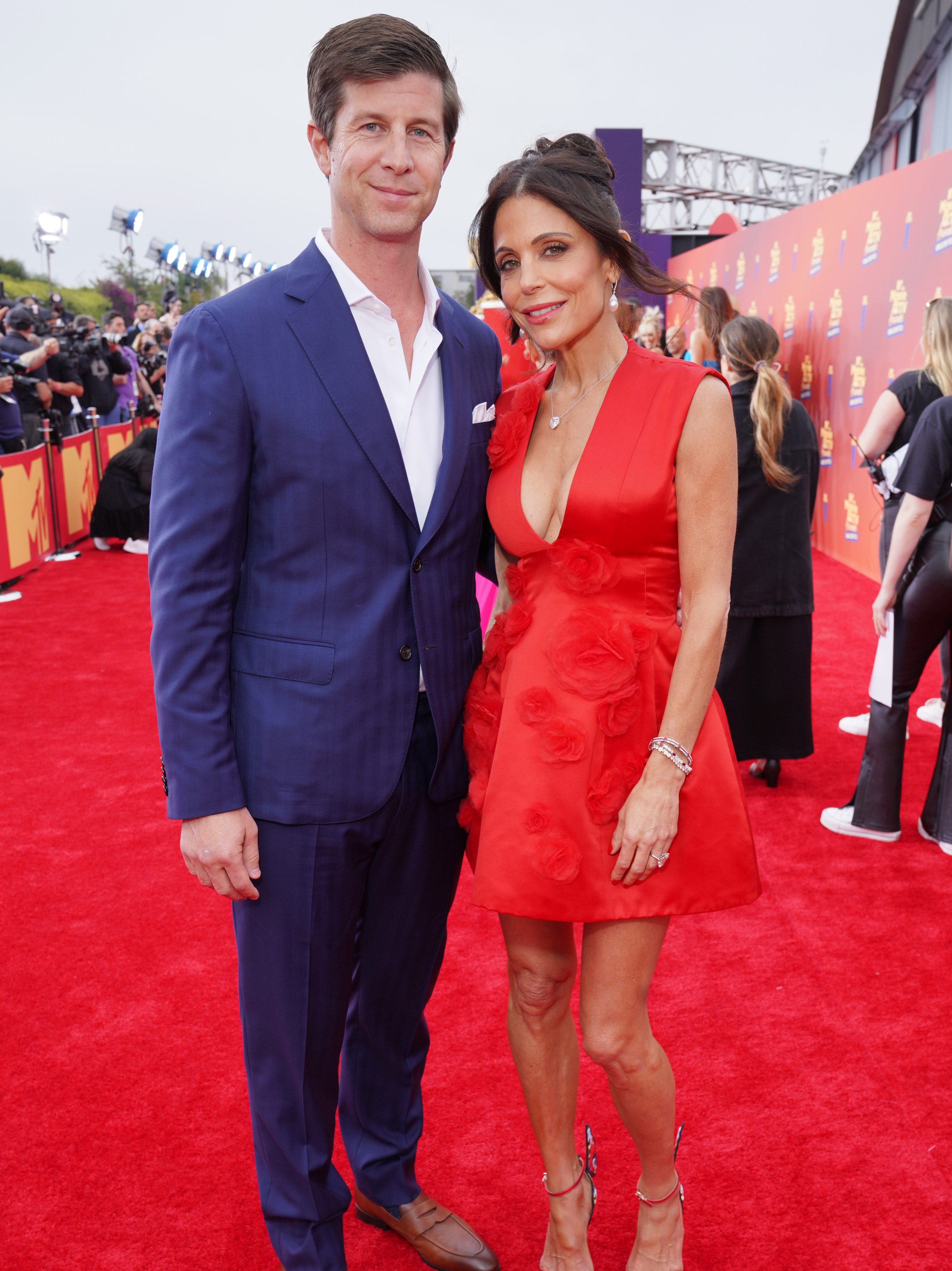 SANTA MONICA, CALIFORNIA: In this image released on June 5, Paul Bernon and Bethenny Frankel attend the 2022 MTV Movie & TV Awards: UNSCRIPTED at Barker Hangar in Santa Monica, California and broadcast on June 5, 2022. (Photo by Presley Ann/Getty Images for MTV)