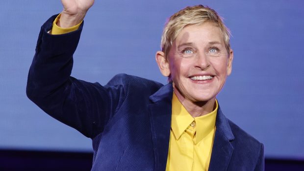 WASHINGTON, DC - NOVEMBER 15: Ellen DeGeneres walks onstage during the Michelle Obama: The Light We Carry Tour at Warner Theatre on November 15, 2022 in Washington, DC. (Photo by Tasos Katopodis/Getty Images for Live Nation)