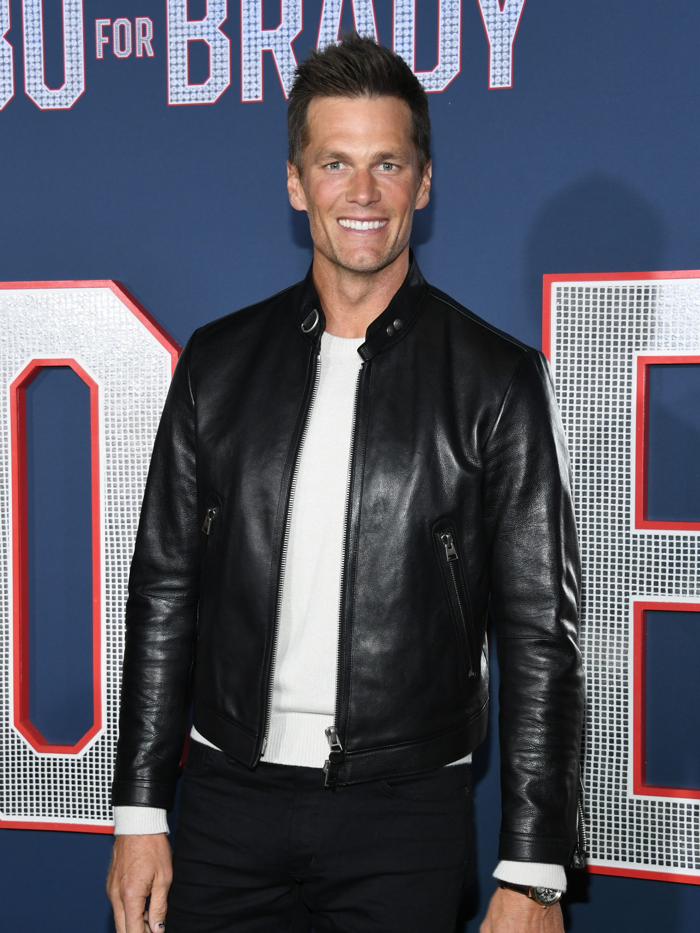 LOS ANGELES, CALIFORNIA - JANUARY 31: Tom Brady attends Los Angeles Premiere Screening Of Paramount Pictures' "80 For Brady" at Regency Village Theatre on January 31, 2023 in Los Angeles, California. (Photo by Jon Kopaloff/Getty Images)