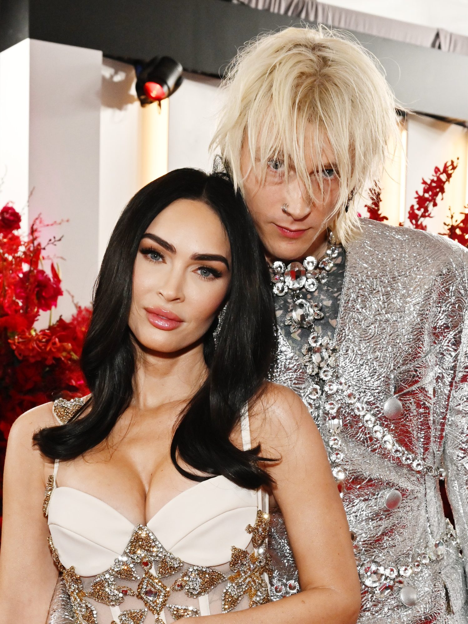 LOS ANGELES, CALIFORNIA - FEBRUARY 05: (L-R) Megan Fox and Machine Gun Kelly attend the 65th GRAMMY Awards on February 05, 2023 in Los Angeles, California. (Photo by Lester Cohen/Getty Images for The Recording Academy)