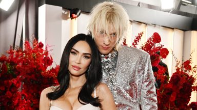 LOS ANGELES, CALIFORNIA - FEBRUARY 05: (L-R) Megan Fox and Machine Gun Kelly attend the 65th GRAMMY Awards on February 05, 2023 in Los Angeles, California. (Photo by Lester Cohen/Getty Images for The Recording Academy)