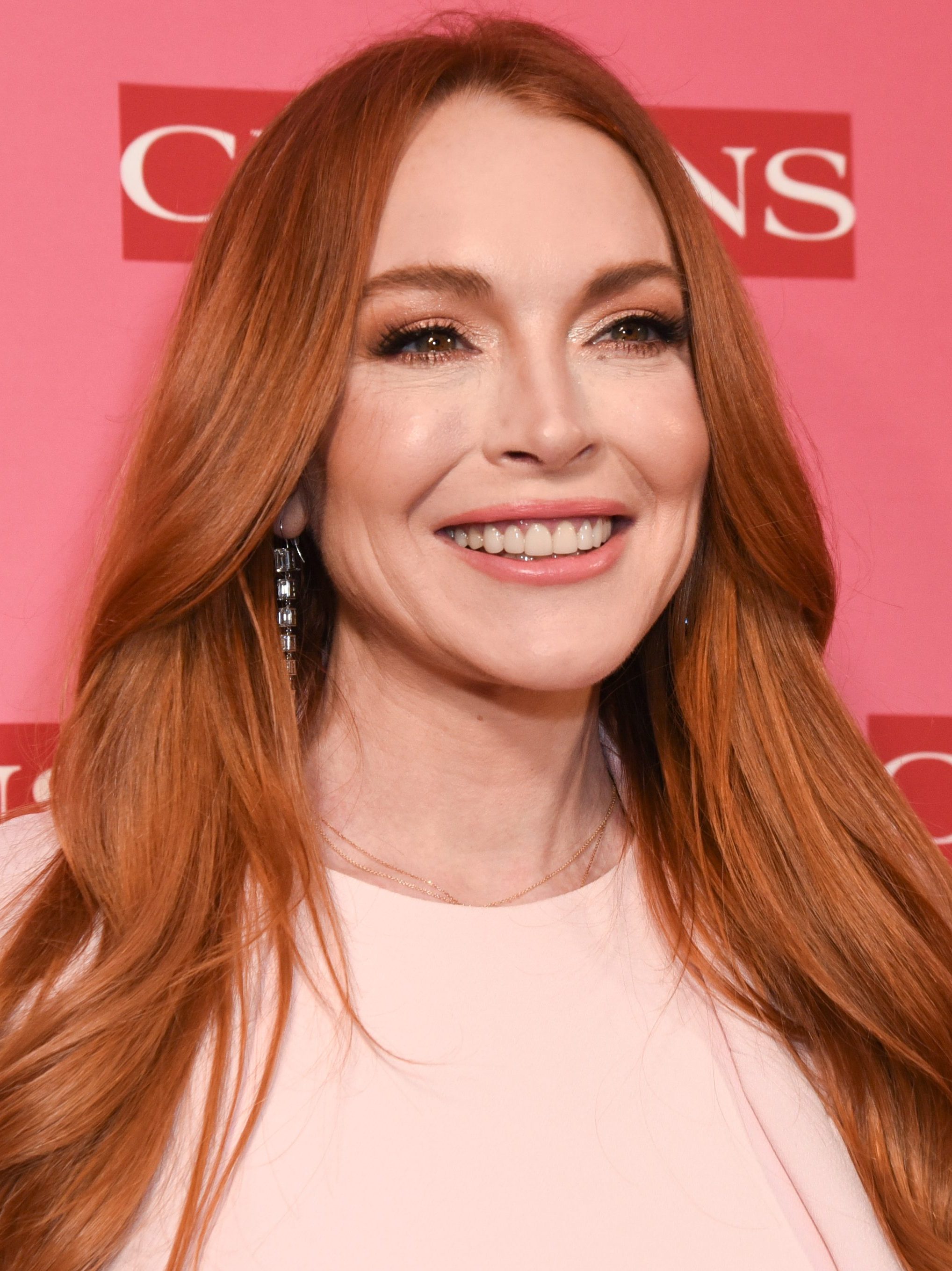 LOS ANGELES, CALIFORNIA - MARCH 15: Lindsay Lohan attends Clarins New Product Launch Party at Private Residence on March 15, 2024 in Los Angeles, California.  (Photo by Olivia Wong/Getty Images)