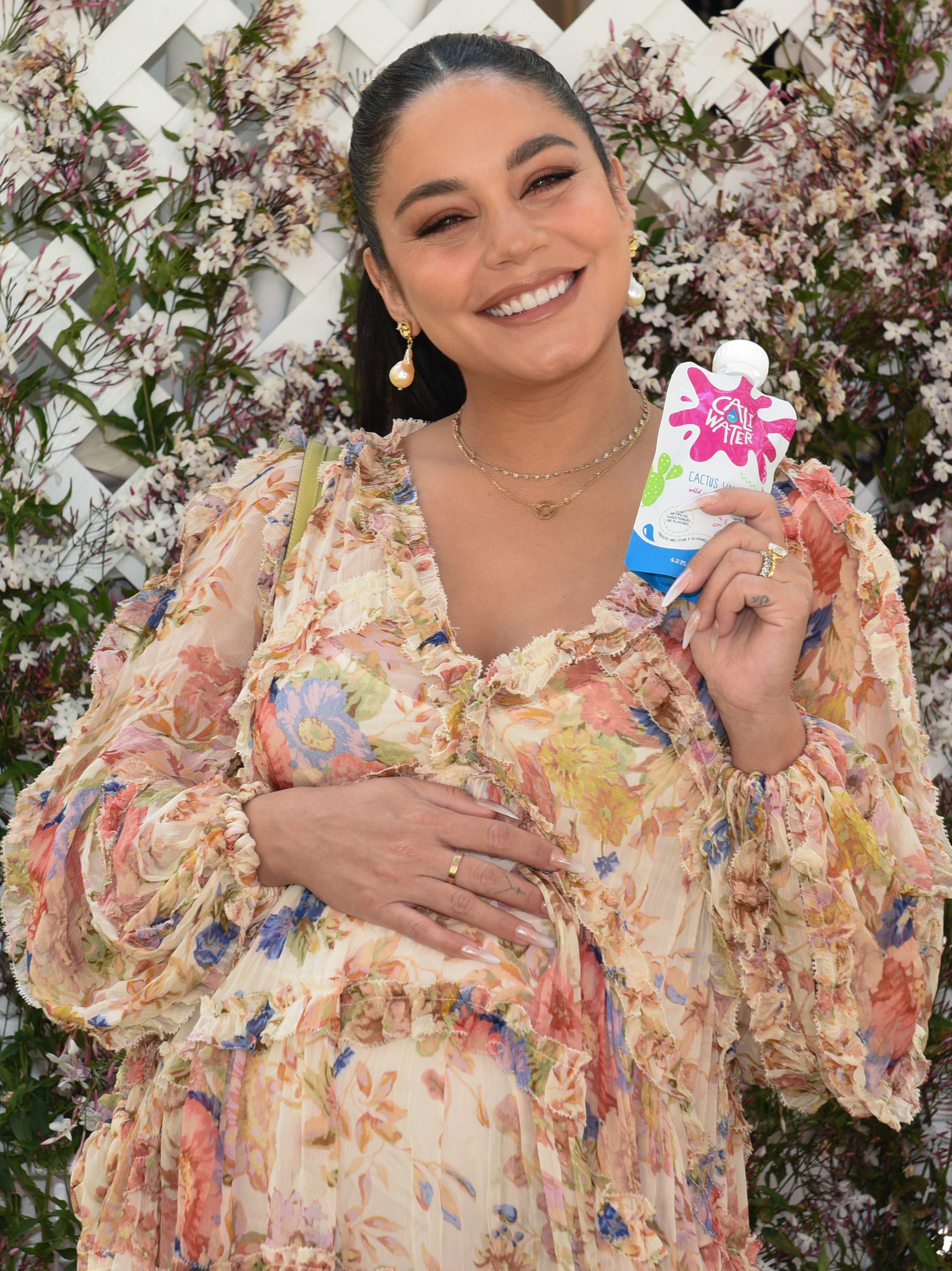 LOS ANGELES, CALIFORNIA - MARCH 16: Vanessa Hudgens celebrates Caliwater Kids Launch at The Grove on March 16, 2024 in Los Angeles, California. (Photo by Vivien Killilea/Getty Images for Caliwater Kids )