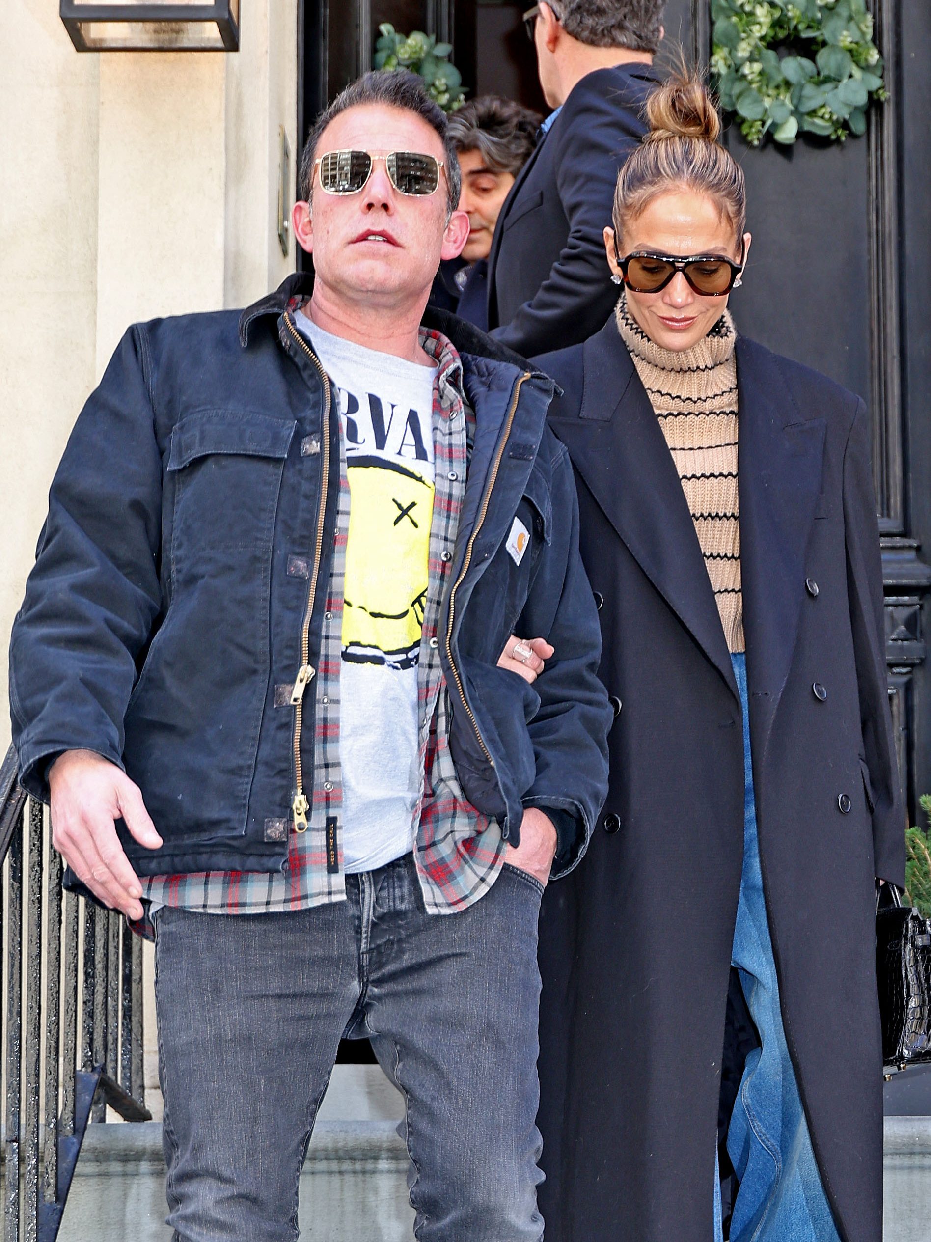 NEW YORK, NY - MARCH 30: Ben Affleck and Jennifer Lopez are seen out and about on March 30, 2024 in New York, New York. (Photo by MEGA/GC Images)