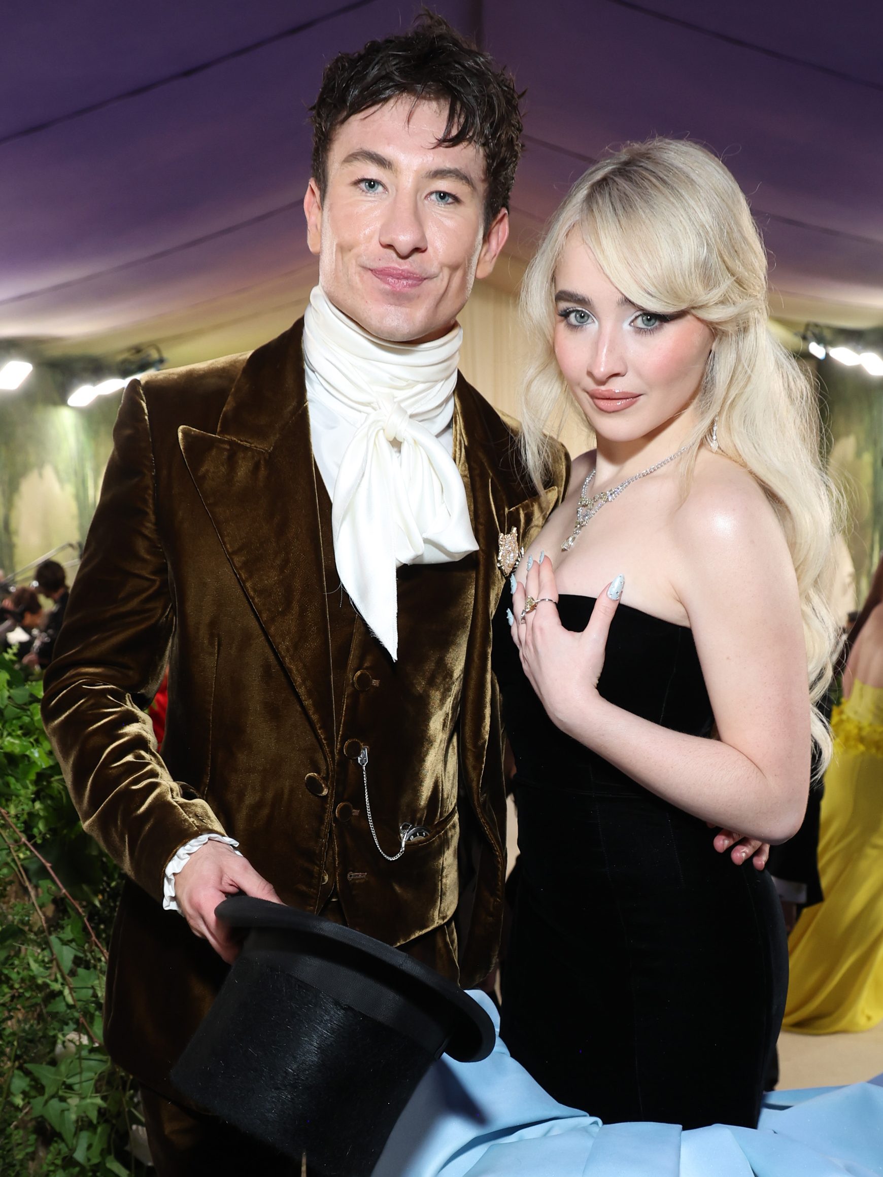 NEW YORK, NEW YORK - MAY 06: (L-R) Barry Keoghan and Sabrina Carpenter attend The 2024 Met Gala Celebrating "Sleeping Beauties: Reawakening Fashion" at The Metropolitan Museum of Art on May 06, 2024 in New York City.  (Photo by Kevin Mazur/MG24/Getty Images for The Met Museum/Vogue)