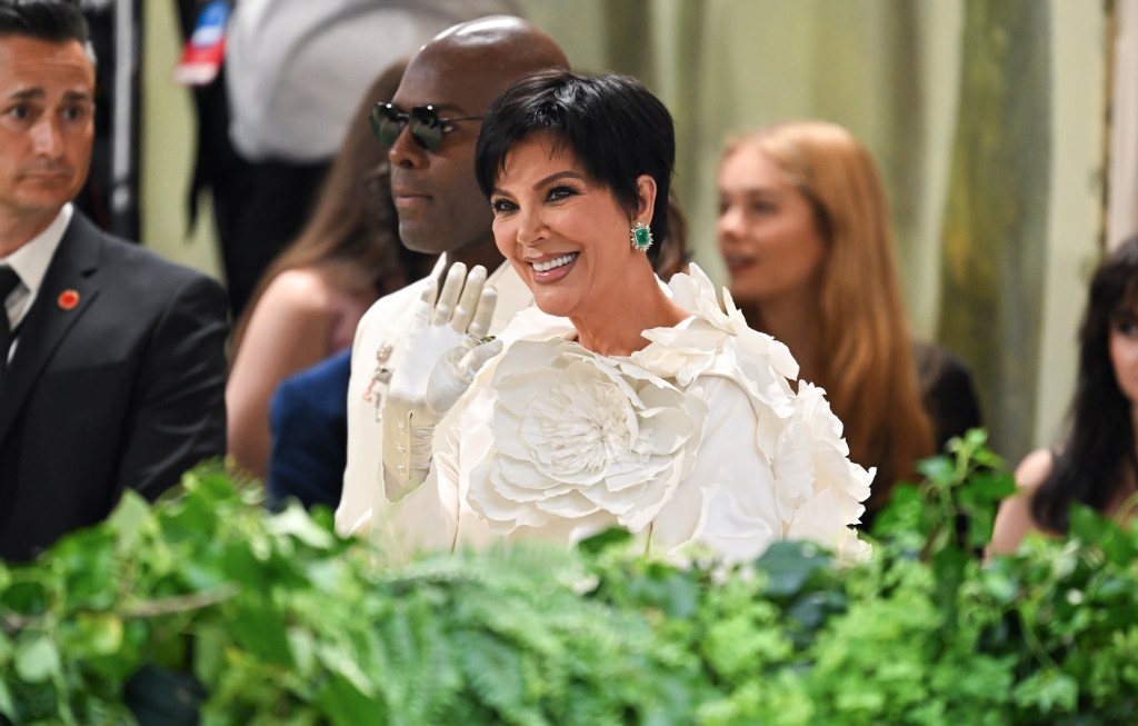 Corey Gamble and Kris Jenner attend the 2024 Met Gala 