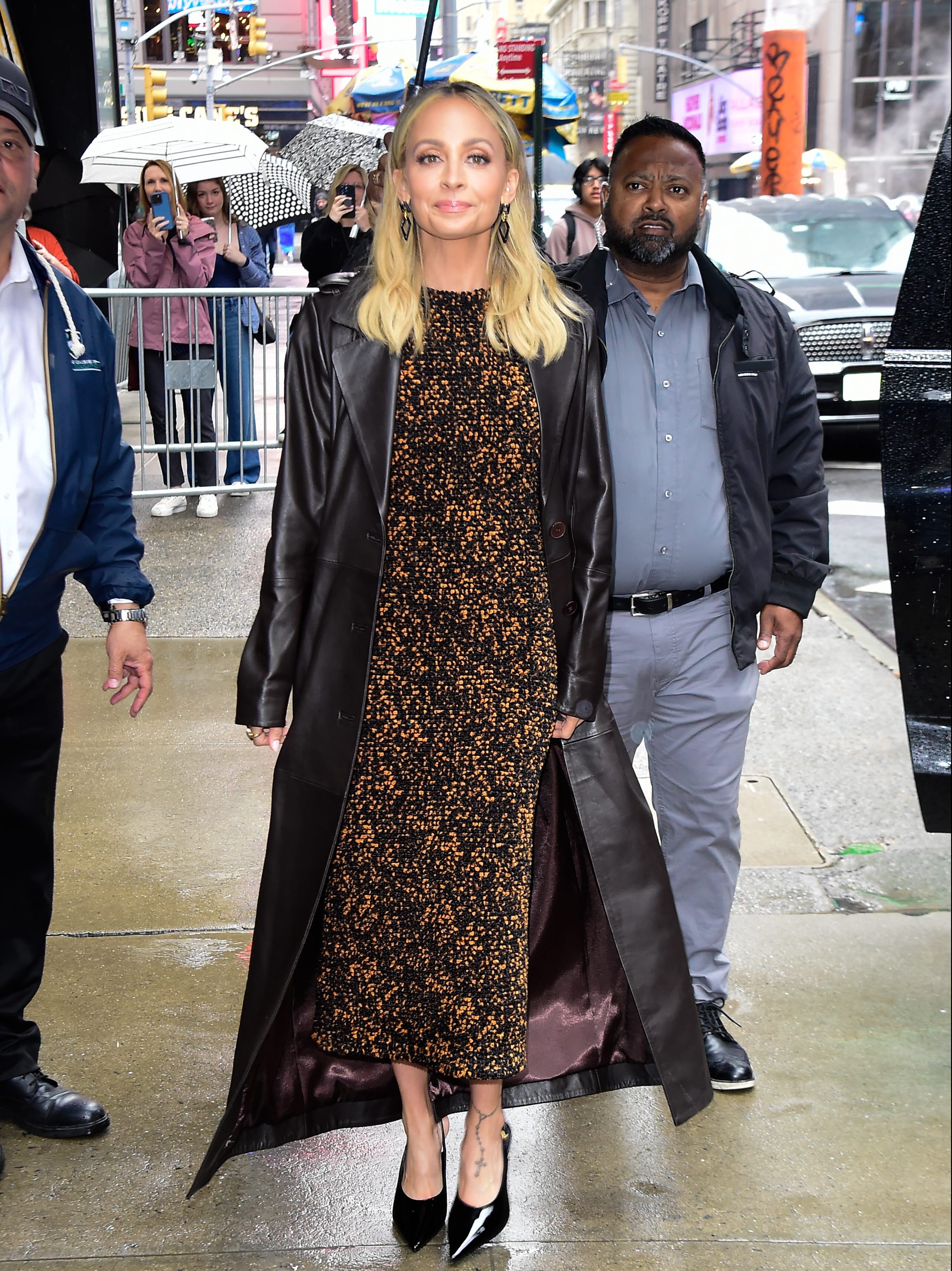 NEW YORK, NEW YORK - MAY 15: Nicole Richie is seen at "Good Morning America" on May 15, 2024 in New York City. (Photo by Raymond Hall/GC Images)