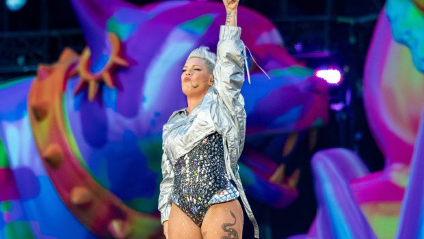 GLASGOW, SCOTLAND - JUNE 28: P!nk performs on stage at Hampden Park on June 28, 2024 in Glasgow, Scotland. (Photo by Roberto Ricciuti/Redferns)