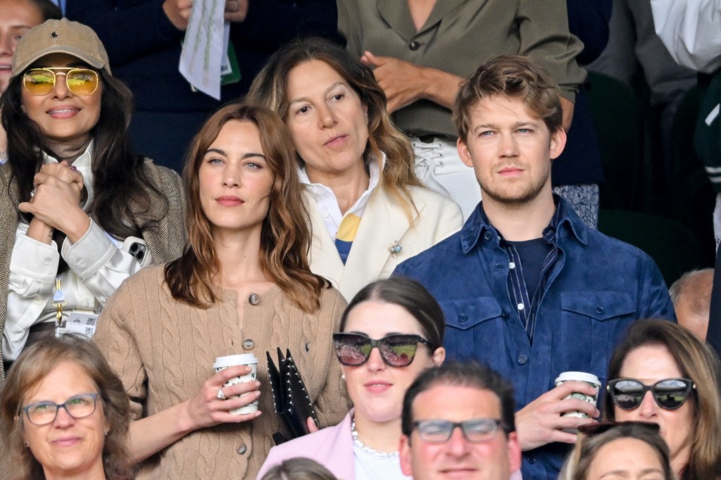 Alexa Chung and Joe Alwyn have drinks at Wimbledon day 10 