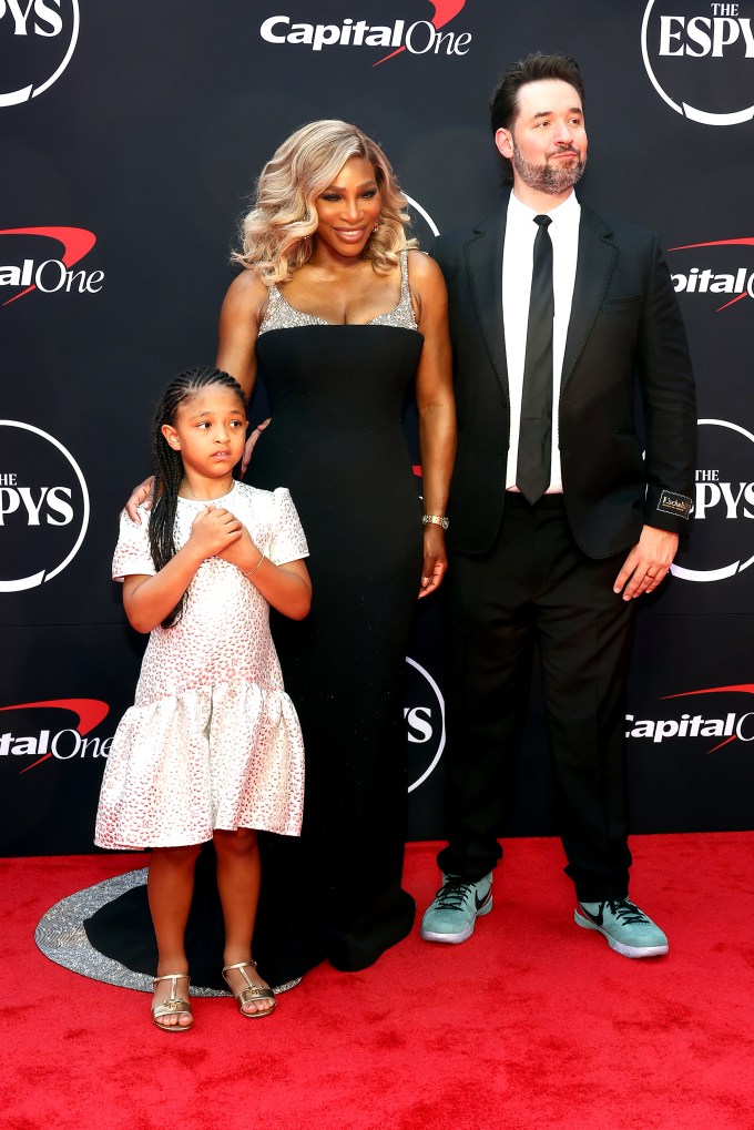 Serena Williams, Alexis Ohanian & Daughter Alexis Olympia