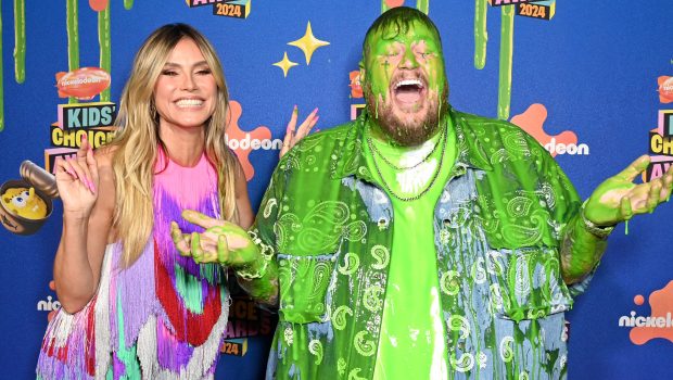 Heidi Klum and Jelly Roll attend Nickelodeon Kids' Choice Awards 2024 at Barker Hangar