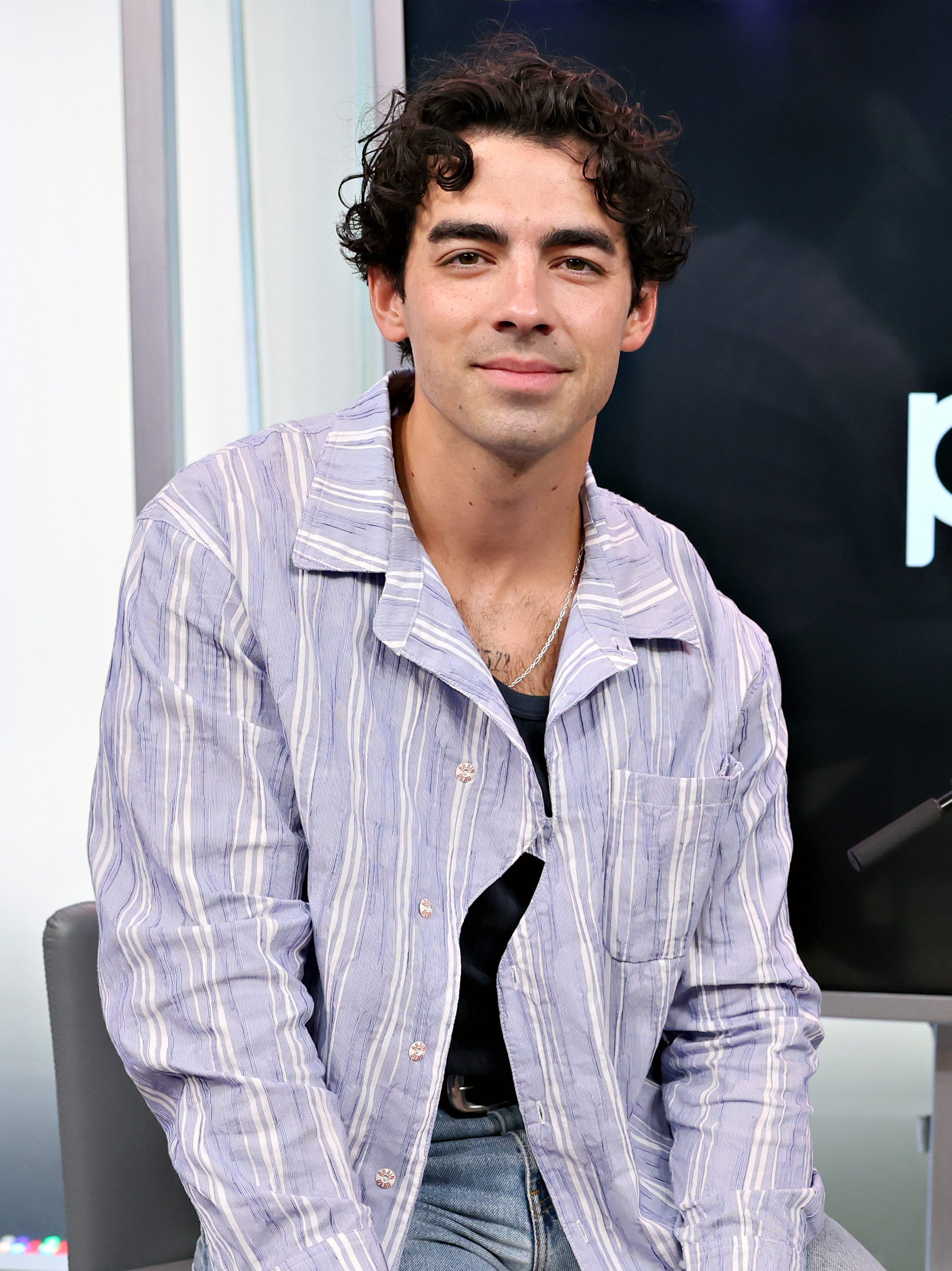 NEW YORK, NEW YORK - JULY 17:  Joe Jonas visits the SiriusXM Studios on July 17, 2024 in New York City. (Photo by Cindy Ord/Getty Images)
