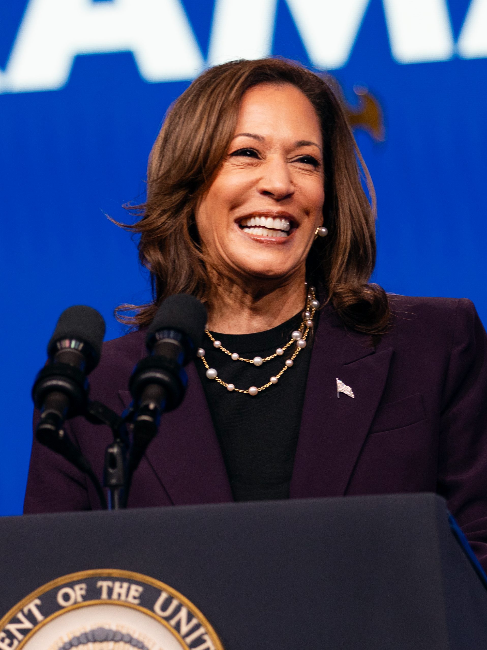Vice President Kamala Harris speaks at the American Federation of Teachers' 88th National Convention