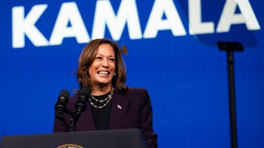 HOUSTON, TEXAS - JULY 25: Vice President Kamala Harris speaks at the American Federation of Teachers' 88th National Convention on July 25, 2024 in Houston, Texas. The American Federation of Teachers is the first labor union to endorse Harris for president since announcing her campaign. (Photo by Montinique Monroe/Getty Images)