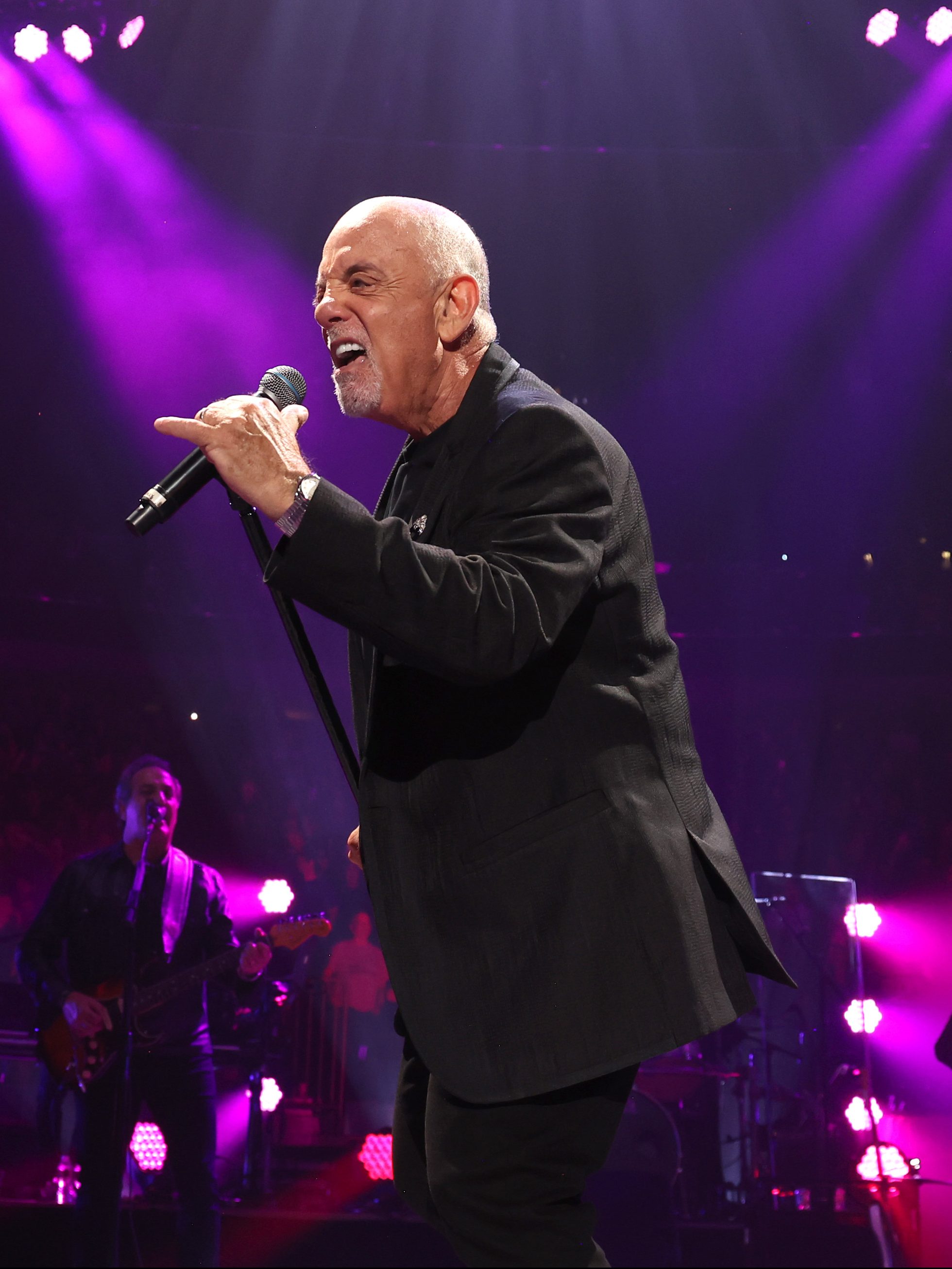 NEW YORK, NEW YORK - JULY 25:  Billy Joel performs onstage during the last show of his residency at Madison Square Garden on July 25, 2024 in New York City. (Photo by Kevin Mazur/Getty Images)