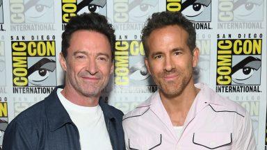 Hugh Jackman and Ryan Reynolds attend San Diego Comic Con 2024