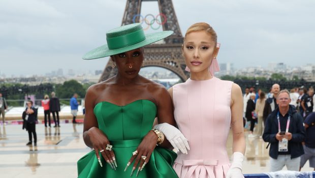 Cynthia Erivo and Ariana Grande attend the red carpet ahead of the opening ceremony of the Olympic Games Paris 2024