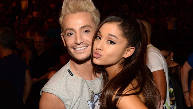 NEW YORK, NY - SEPTEMBER 16:  (Exclusive Coverage) Frankie J Grande and Ariana Grande pose before Madonna performs onstage during her "Rebel Heart" tour at Madison Square Garden on September 16, 2015 in New York City.  (Photo by Kevin Mazur/Getty Images for Live Nation)