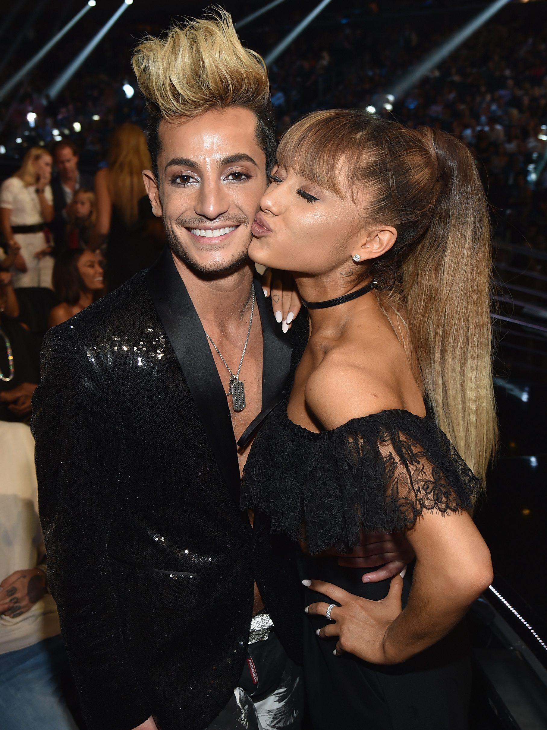 NEW YORK, NY - AUGUST 28:  Frankie J. Grande and Ariana Grande attend the 2016 MTV Music Video Awards at Madison Square Gareden on August 28, 2016 in New York City.  (Photo by John Shearer/Getty Images for MTV.com)