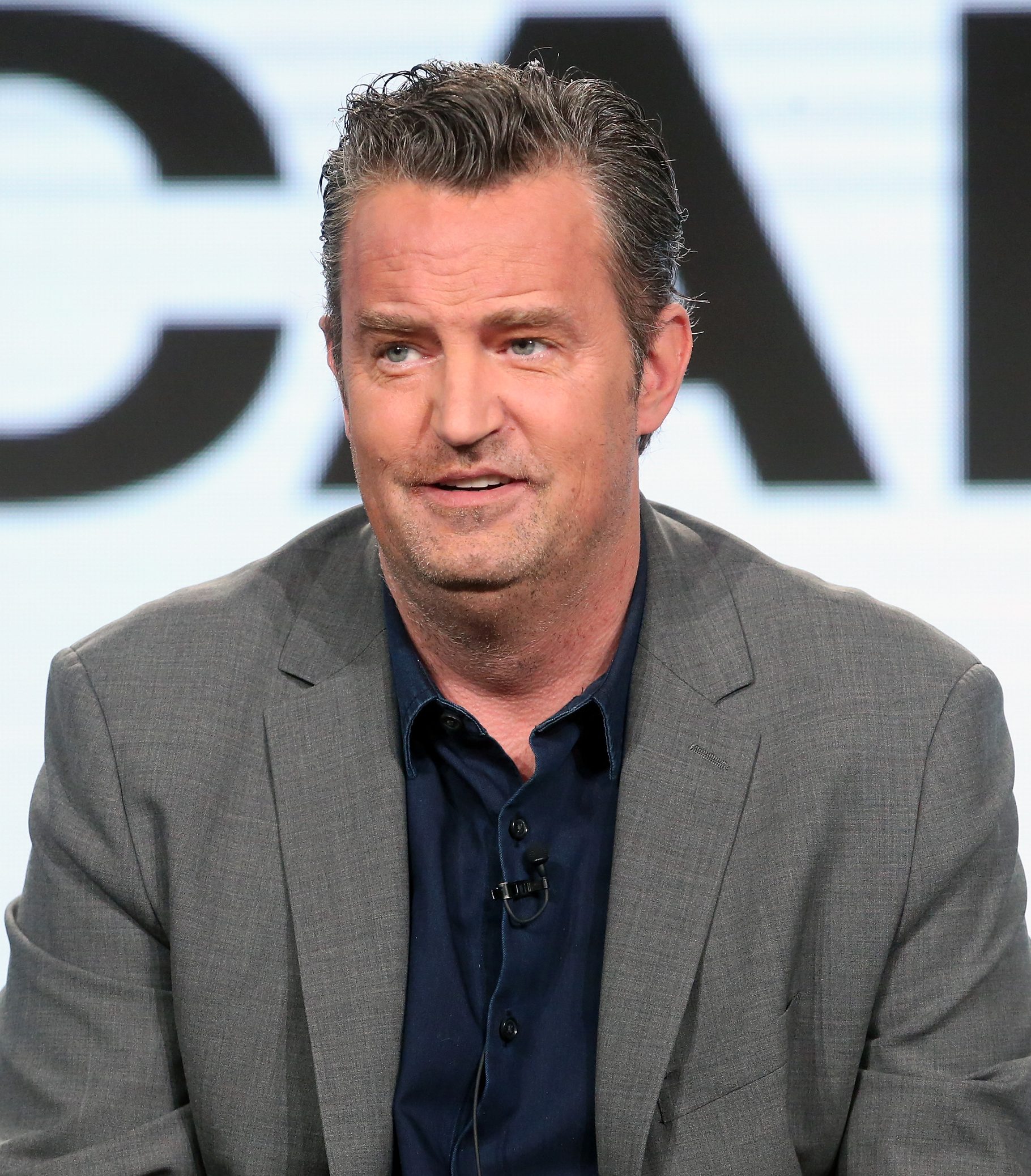 Matthew Perry of the television show 'The Kennedys - After Camelot' speaks onstage