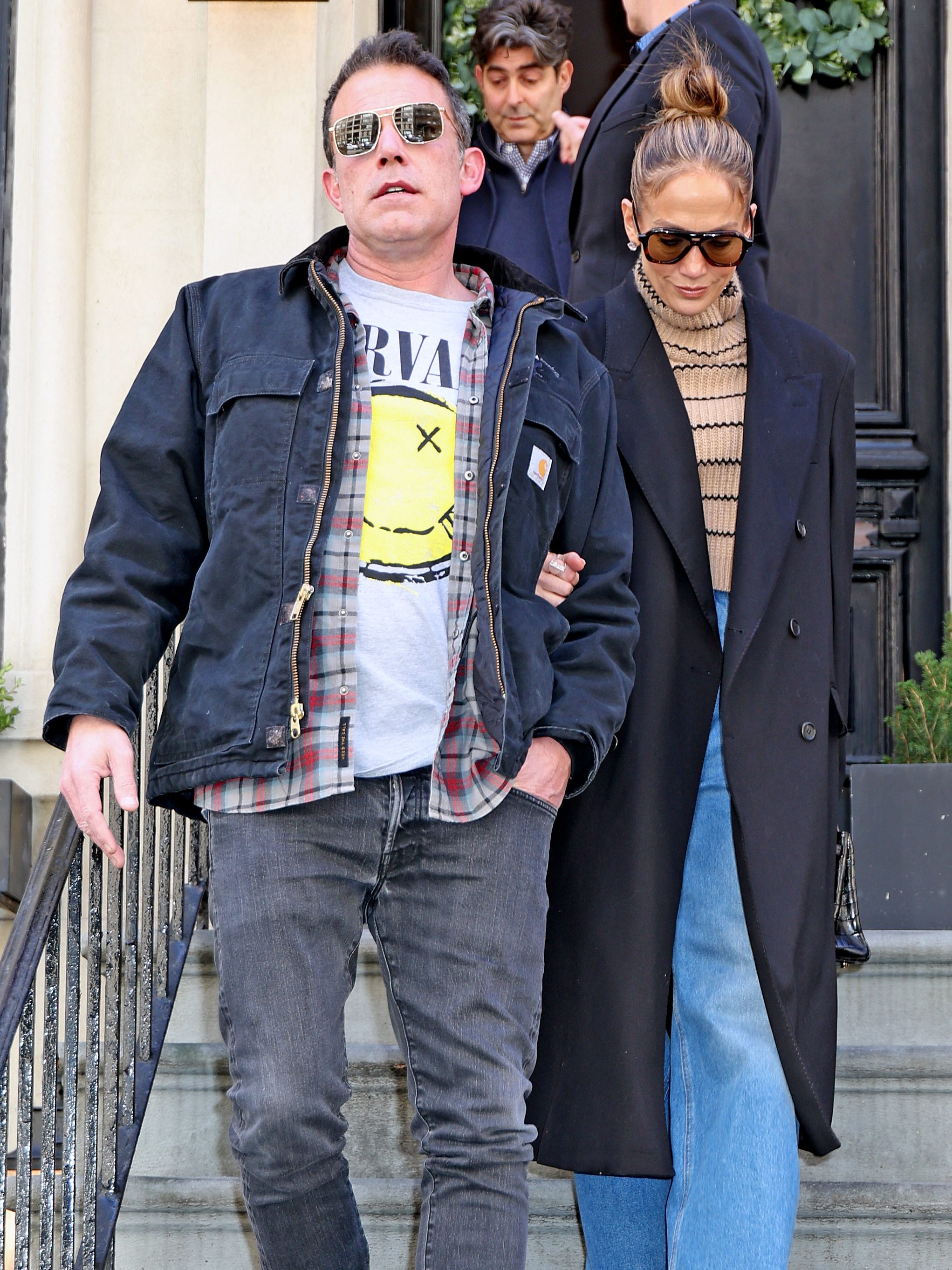 NEW YORK, NY - MARCH 30: Ben Affleck and Jennifer Lopez are seen out and about on March 30, 2024 in New York, New York. (Photo by MEGA/GC Images)