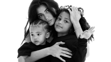 Kylie Jenner with her kids Stormi Webster and Aire Webster Instagram