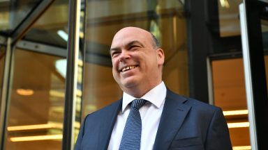 Mike Lynch leaves the Rolls Building in London following the civil case over his £8.4 billion sale of his software firm Autonomy to Hewlett-Packard in 2011. (Photo by Dominic Lipinski/PA Images via Getty Images)