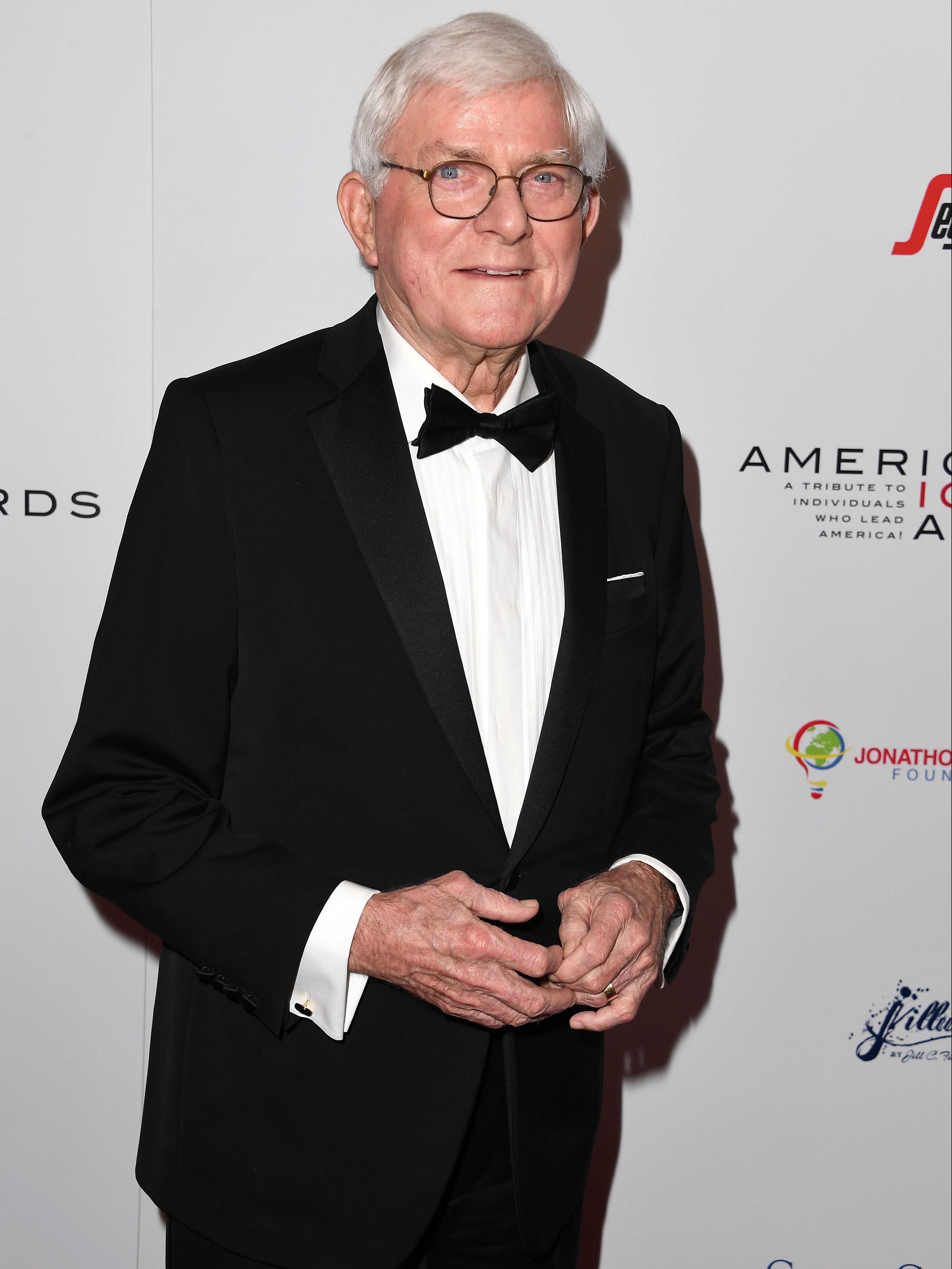 BEVERLY HILLS, CALIFORNIA - MAY 19: Phil Donahue  arrives at the American Icon Awards at the Beverly Wilshire Four Seasons Hotel on May 19, 2019 in Beverly Hills, California. (Photo by Steve Granitz/WireImage)