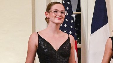 Violet Affleck at the White House to attend a state dinner