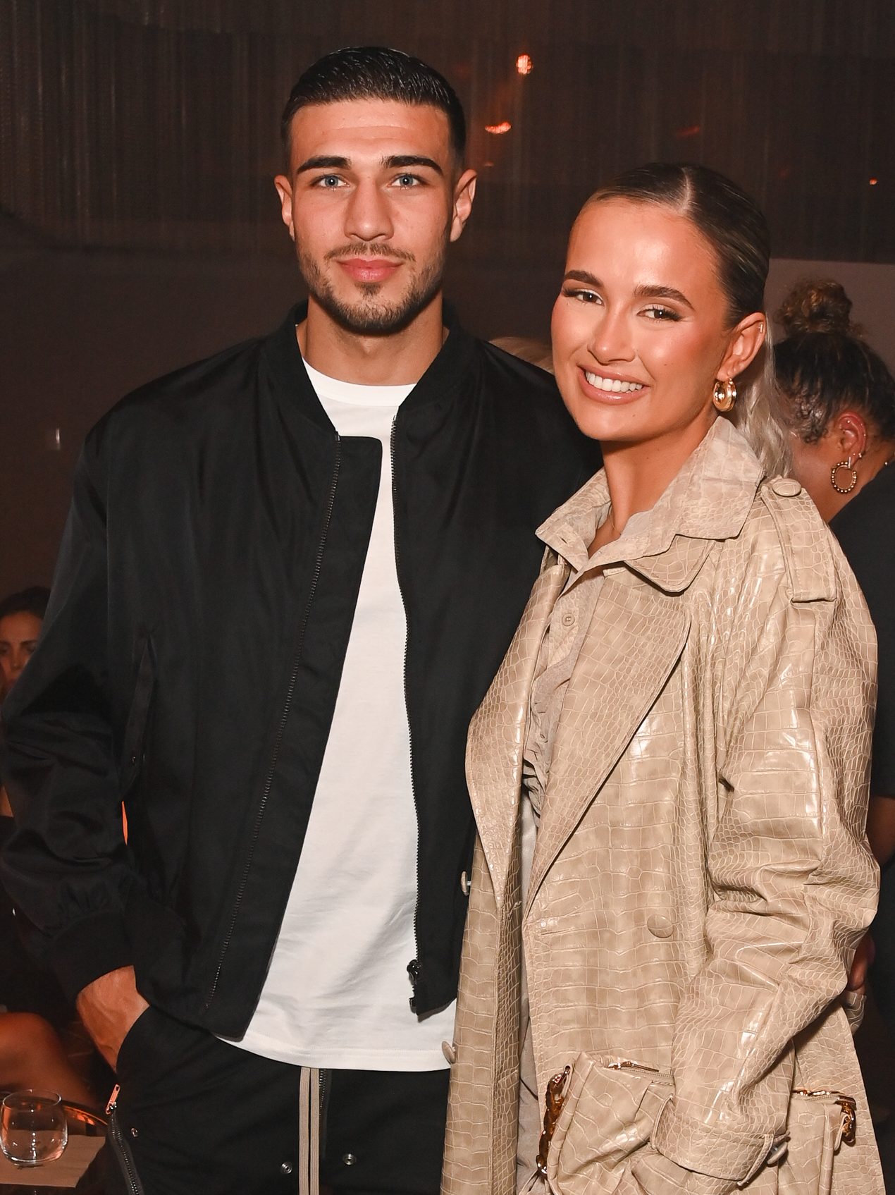 LONDON, ENGLAND - FEBRUARY 16: Tommy Fury and Molly-Mae Hague attend the PrettyLittleThing X Molly-Mae show at The Londoner Hotel on February 16, 2022 in London, England. (Photo by David M. Benett/Dave Benett/Getty Images for PrettyLittleThing)