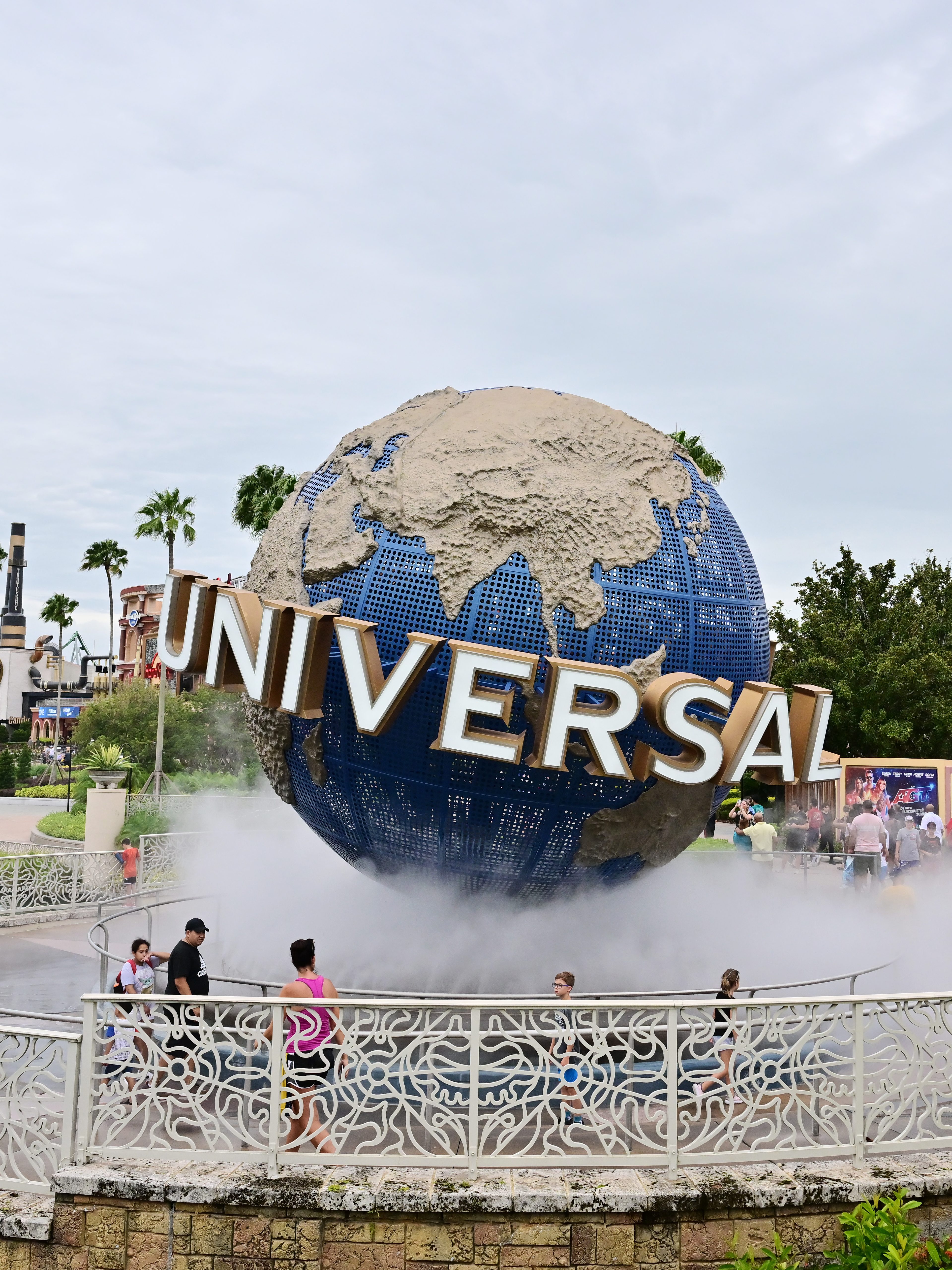 ORLANDO, FLORIDA - JULY 24: A general view of the Universal Studios Globe during the Premier League Summer Series Legends 5v5 at Universal Studios on July 24, 2023 in Orlando, Florida. (Photo by Julio Aguilar/Getty Images for Premier League)