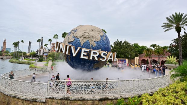 ORLANDO, FLORIDA - JULY 24: A general view of the Universal Studios Globe during the Premier League Summer Series Legends 5v5 at Universal Studios on July 24, 2023 in Orlando, Florida. (Photo by Julio Aguilar/Getty Images for Premier League)