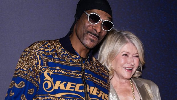 NEW YORK, NEW YORK - NOVEMBER 29: Snoop Dogg (L) and Martha Stewart attend the 37th Annual Footwear News Achievement Awards at Cipriani South Street on November 29, 2023 in New York City. (Photo by Gotham/WireImage)