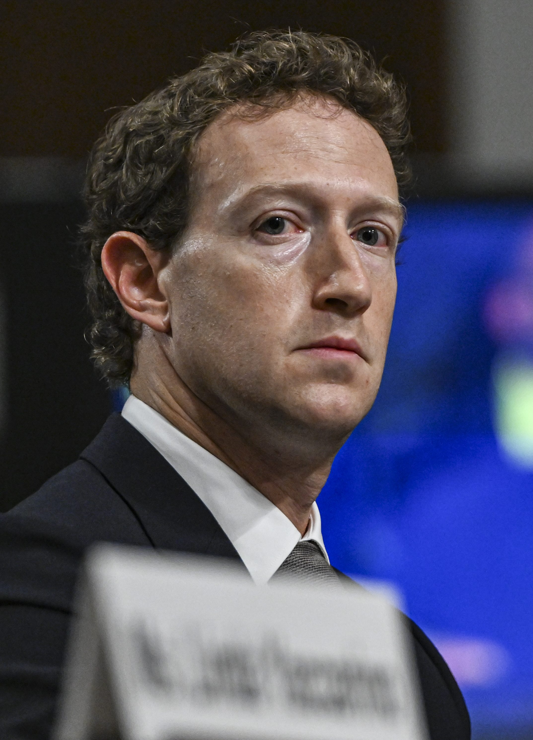 Mark Zuckerberg before a Senate Judiciary Committee hearing