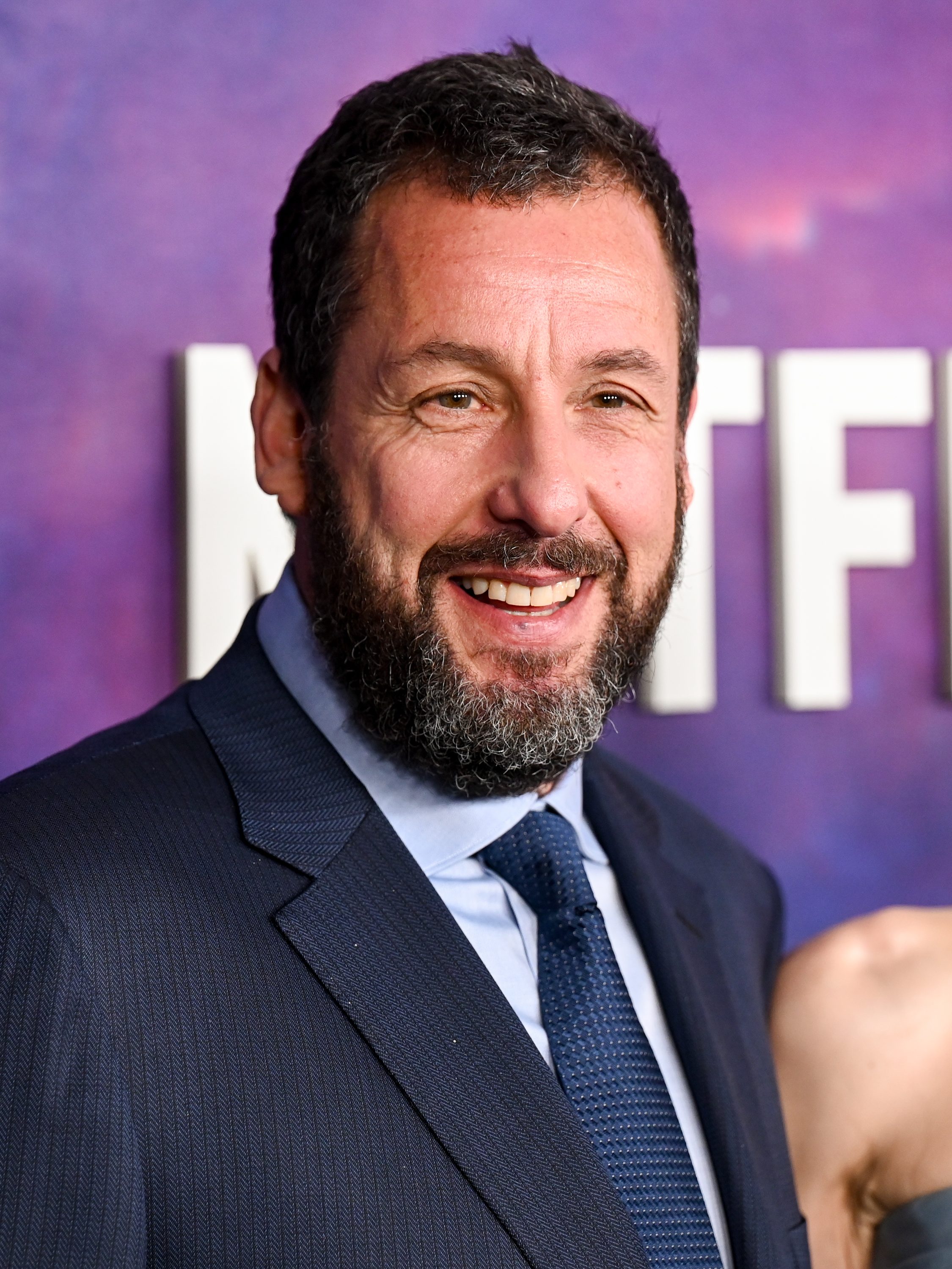 Adam Sandler at the premiere of "Spaceman" held at The Egyptian Theatre Hollywood on February 26, 2024 in Los Angeles, California. (Photo by Gilbert Flores/Variety via Getty Images)