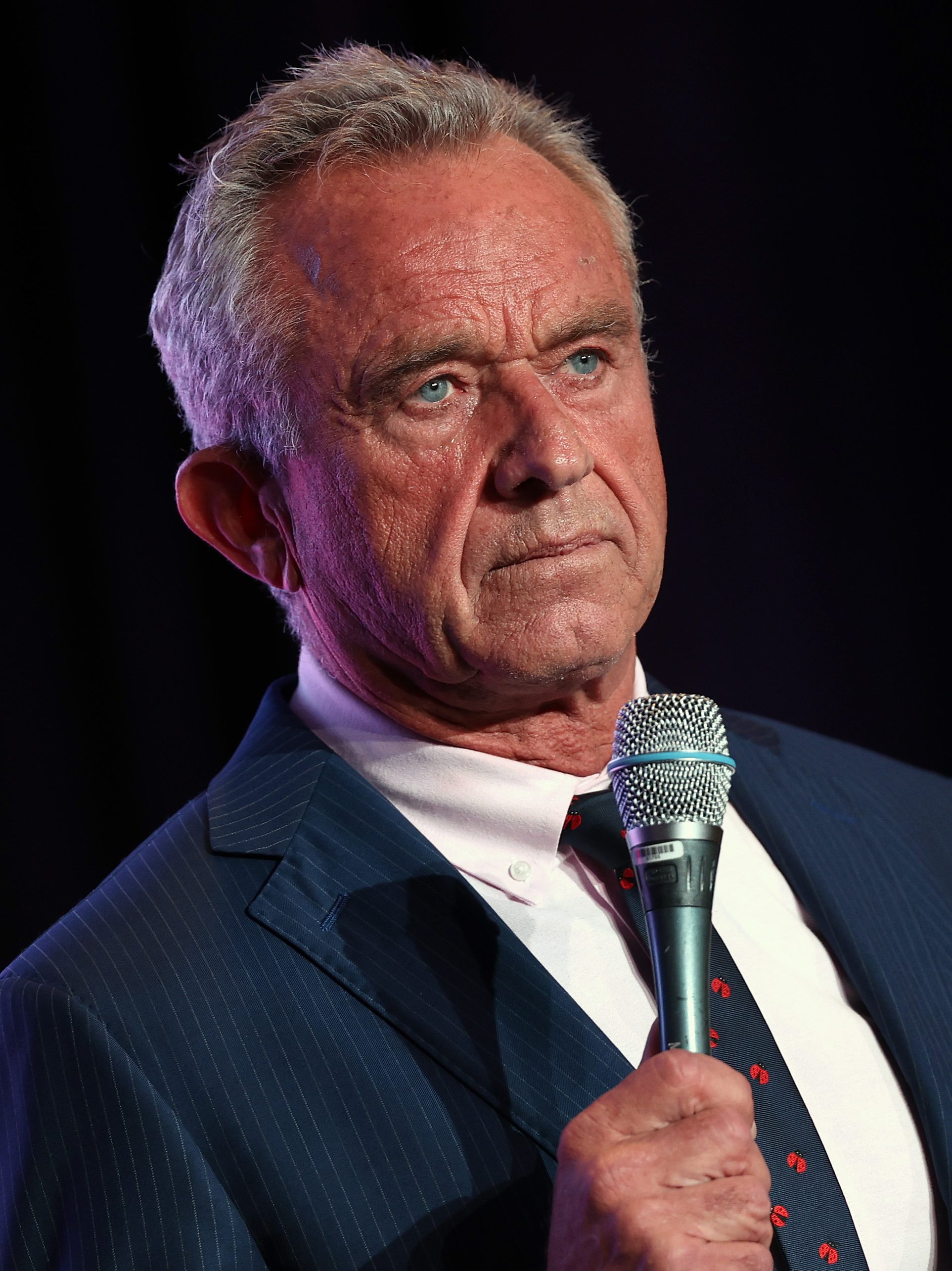 WASHINGTON, DC - MAY 24: Independent presidential candidate Robert F. Kennedy Jr. speaks at the Libertarian National Convention on May 24, 2024 in Washington, DC. Kennedy is seeking qualification to be part of the first presidential debate currently scheduled on June 27 between Democratic presidential nominee President Joe Biden and Republican presidential nominee former President Donald Trump. (Photo by Kevin Dietsch/Getty Images)